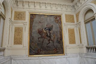 61 Painting Au Liberateur Jose de San Martin Escalera Francesa French Staircase Casa Rosado Buenos Aires